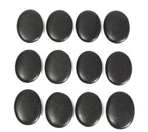 Pietre massaggianti professionali in pietra lavica naturale di basalto per terapia di massaggio Spa - Product Image 3