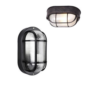 E26 E27 세륨 서리로 덥은 유리제 그늘 방수 방수벽 lgiths를 가진 옥외 방수벽 빛 검정 끝 - Product Image 4