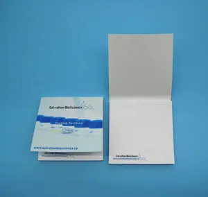 China supplier custom make Sticky note pad with cover sticky memo pad with cardboard cover with company information print