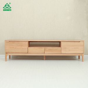 Simple Modern Nordic Hotel Oak Wood Led <strong>TV</strong> <strong>Unit</strong> Stand Cabinet <strong>Designs</strong> - Product Image 2