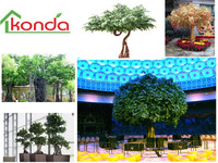 Meistverkaufter Goldener Künstlicher Großer Baum, Künstlicher Baum, Große Outdoor-Bonsai-Bäume Künstlicher Banyanbaum
