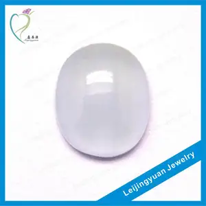 oval white loose raw jade stone for sale