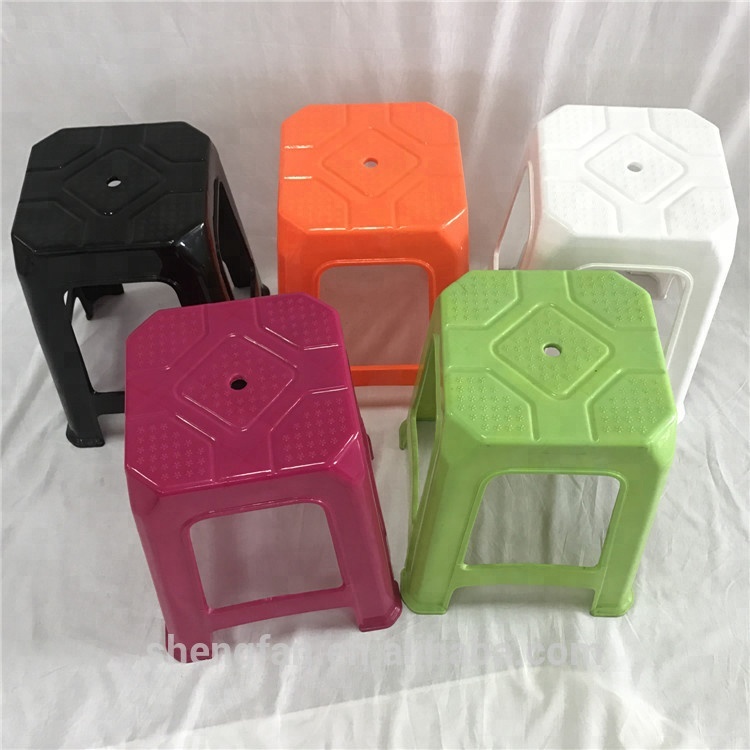 Высококачественный красочный Высокий пластиковый складной стул для улицы