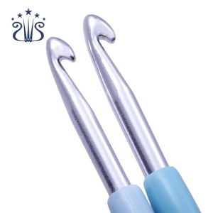 8pcs/<strong>set</strong> Wholesale Plastic Handle <strong>Crochet</strong> <strong>Hook</strong> Aluminum <strong>Crochet</strong> <strong>Hook</strong> <strong>Set</strong> - Product Image 6