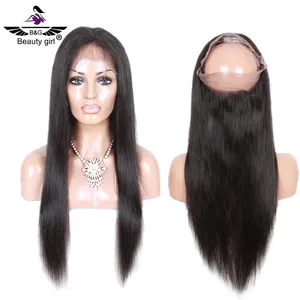 Free Parting 360 degree frontal closure with elastic band 100% virgin brazilian human hair lace frontal closure