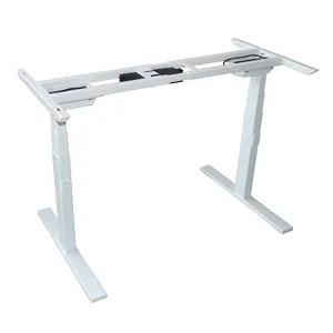 Electric Adjustable Height Office Desk Metal Extendable Ceragem Korea Working Recaro Chair Meeting Sit To Stand Computer Table