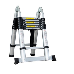 Échelle télescopique en aluminium pliable, échelle télescopique multi-positions avec barre de soutien - Product Image 3