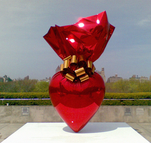 Los artistas famosos moderno pulido de jardín al aire libre de acero inoxidable Sagrado Corazón escultura - Product Image 3