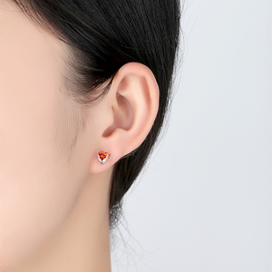 Pendientes de circonia cúbica para mujer, aretes pequeños, plata esterlina, Circonia cúbica, zirconia, circonita, zirconita, circón, cristal, diseño moderno, regalo de cumpleaños, 2019 - Product Image 5