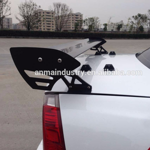 Evrensel tip gümüş siyah alüminyum araba kanat <span class=keywords><strong>spoiler</strong></span> - Product Image 2