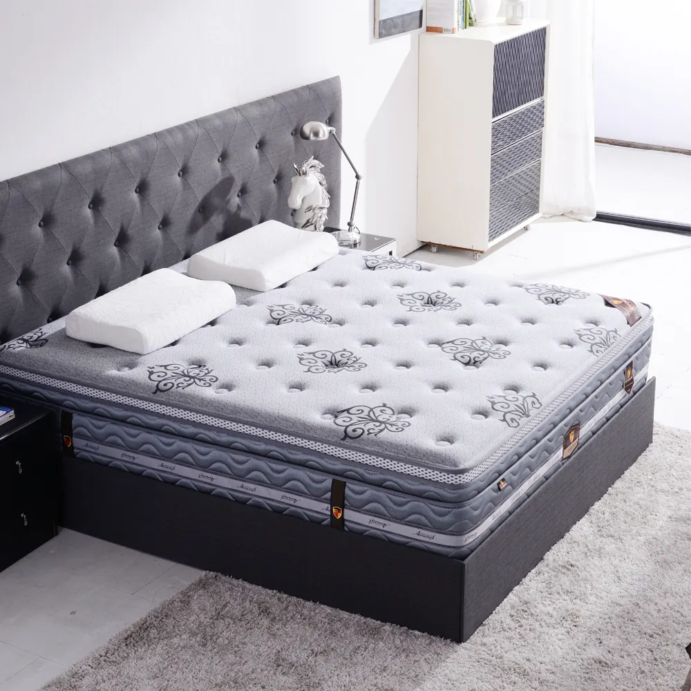 Home furniture grey best quality memory foam mattress manufacturer