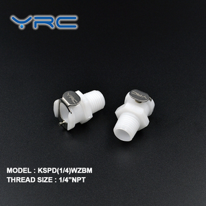 1/<span class=keywords><strong>4</strong></span> \ "<span class=keywords><strong>NPT</strong></span> nhanh chóng ngắt kết nối Nữ adapter với tắt van phụ kiện đường ống - Product Image 3