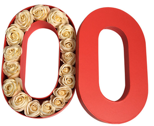 Hộp Quà Tặng Giấy Hình Số Ả Rập Hộp Hoa - Product Image 4