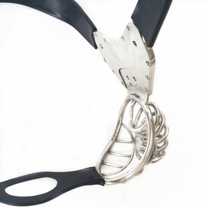 Neuer Keuschheitsgürtel für Herren aus Edelstahl mit Gebogenem Hüftgurt und Analplug, Peniskäfig, Keuschheitsvorrichtung, Cock <span class=keywords><strong>Cage</strong></span>, Bondage-Sexspielzeug für Männer - Product Image 3