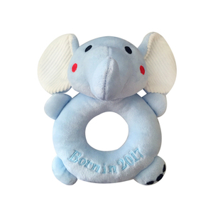 Offre Spéciale Bébé Éléphant Clochette Super Doux En Peluche Jouet <span class=keywords><strong>Personnalisable</strong></span> Musical <span class=keywords><strong>Hochet</strong></span> En Peluche Poupée pour 0-24 Mois - Product Image 1