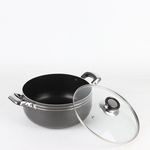 Casseroles de cuisine antiadhésives en Aluminium, haute qualité, revêtement à motif marbre <span class=keywords><strong>bleu</strong></span> - Product Image 6