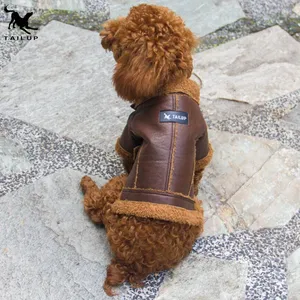 2019 Unique Pet Jacket Design Faux Suede Dog Coat