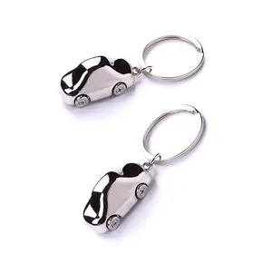 High Quality Cheap Promotion Gift Die Cast Type Germany Style Custom Logo 3D Metal Car Model Keychain