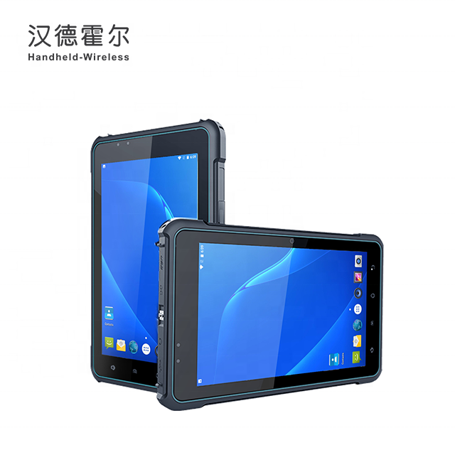 8.0 " Android 10 Handheld PDA Rugged Wireless Industrial Tablet PC Barcode Scanner Android Tablet with Rfid Reader 13.56mhz