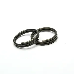 Hongsheng-Kit de llavero de acero al carbono, fabricante OEM, personalizado, negro, Fkm, redondo, de Metal