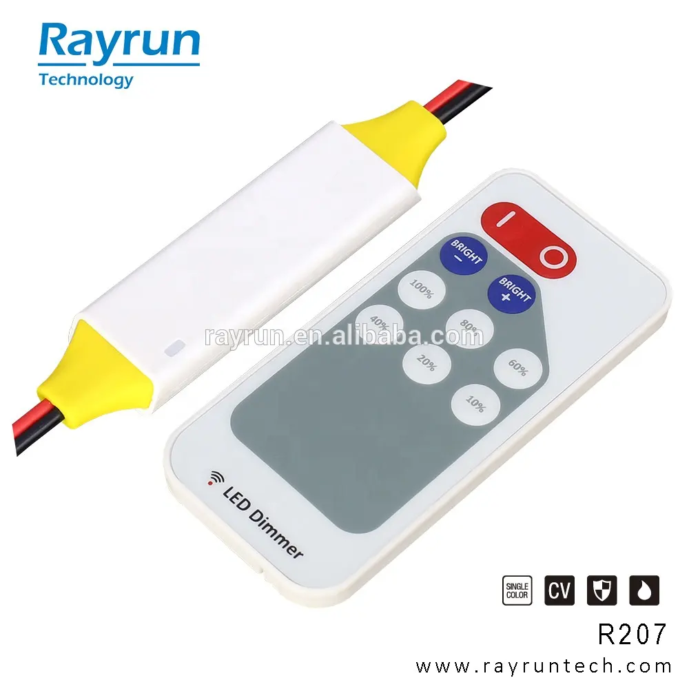 Rayrun Pro. Беспроводной Компактный светодиодный диммер R207 RF с дистанционным управлением