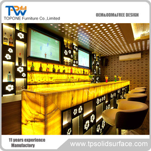 Thiết Kế Hiện Đại Led Thắp Sáng Đá Cẩm Thạch Led Bar Counter Top - Product Image 6