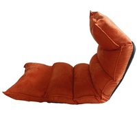Chaise de salon pliable en tissu japonais réglable avec dossier, pour le jeu, la méditation, rembourrée, style tatami zaisu