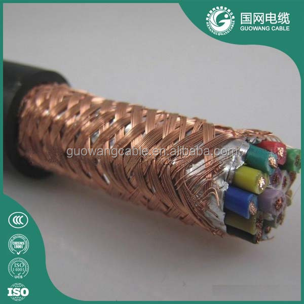 Télécommunications CU/PVC/Tressé Fil De Cuivre Écran/PVC Câble De Commande KVVP 2.5 35mmsq Câble