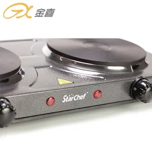 JX-6245A 2000W Portable Double Burner Automatic Ignition Electric Cooker Hot Plate