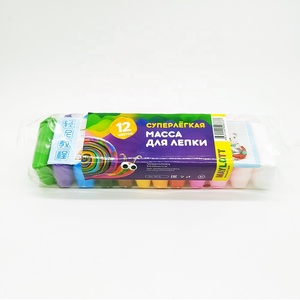 Arcilla de colores de secado al aire, suave y ligera, juego de <span class=keywords><strong>12</strong></span> piezas, plastilina inteligente para modelar, compuesto para hacer slime esponjoso. - Product Image 6