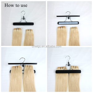Sac d'emballage personnalisé pour extensions de cheveux, couleur noir, rose, blanc, avec cintre, sac de transport pour extensions de cheveux, rangement - Product Image 5