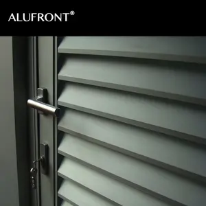 Puertas de Diseño Moderno de Alta Calidad, Pantallas de Aleación de Aluminio y Fibra de Vidrio, Superficie Acabada Impermeable para Villa - Product Image 2