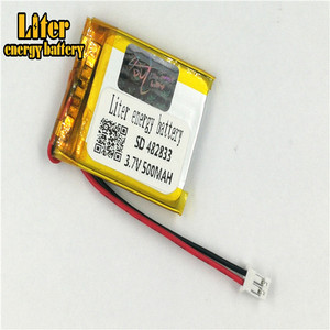 Plug <span class=keywords><strong>2</strong></span>.0-<span class=keywords><strong>2</strong></span> P 3.7 V 482833 mah 500 lithium polymer lipo rechargeable battery li ion Solar lithium battery with PCM - Product Image 1