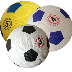 Venta al por mayor de material de goma durable de fútbol balón de fútbol para los niños Juguetes