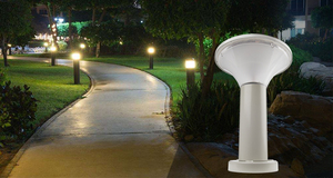 Lampe solaire à LED pour le <span class=keywords><strong>jardin</strong></span>, étanche IP65, détecteur de lumière crépusculaire, pour l'extérieur, les sentiers et la pelouse, alimentée par batterie. - Product Image 2