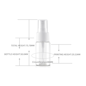 10 ml portátil hombro plano plástico pet mist spray botella con tapa perfume - Product Image 2