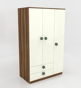 <strong>Single</strong> Two Four Door Children <strong>Wood</strong> Bedroom <strong>Wardrobe</strong> with Doors - Product Image 1