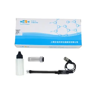 Sonda medidora de pH para pruebas de calidad del agua, medidor de pH de E-201-C para pruebas de muestras, sonda de sensor de electrodos de pH