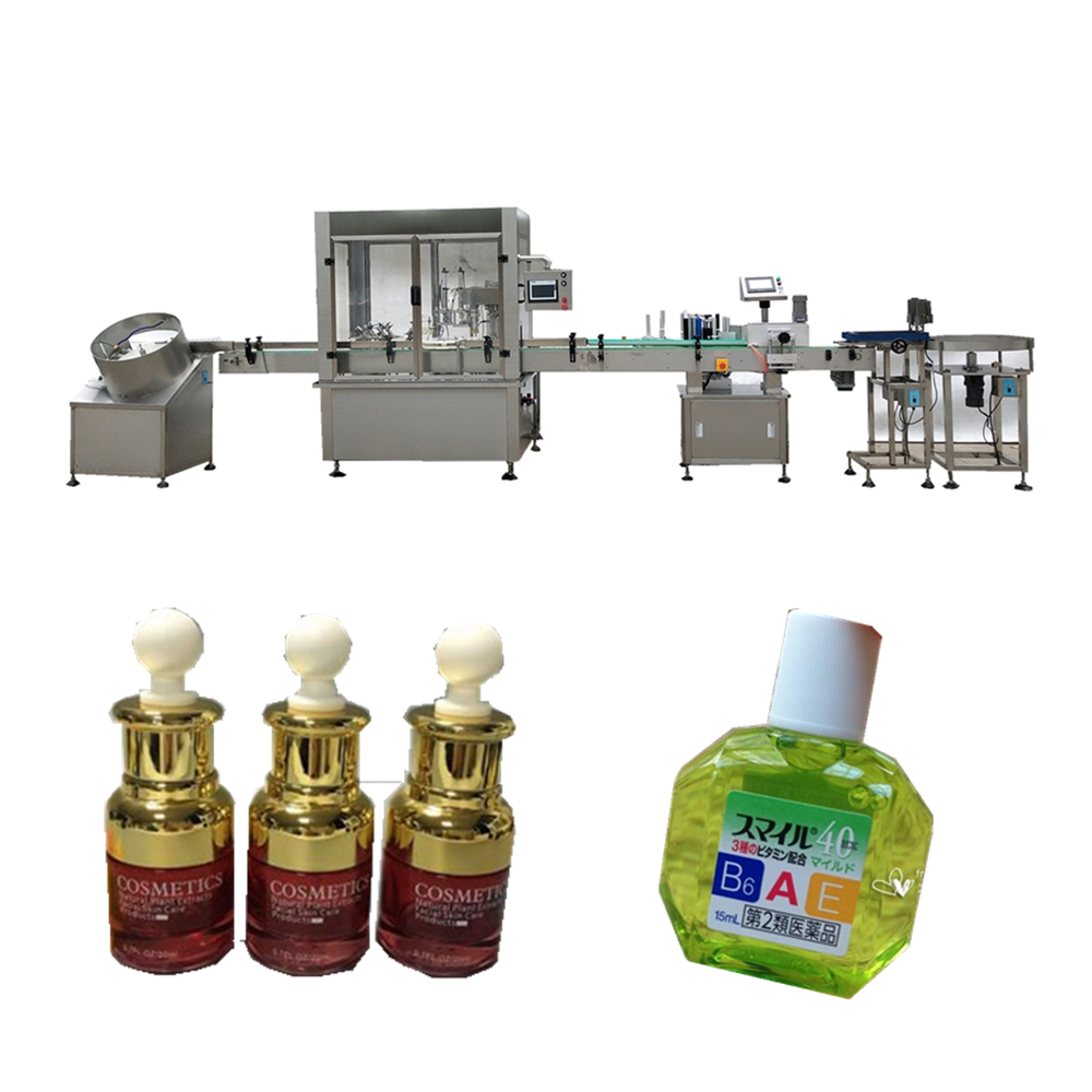 JB-Y2 PLC control automatic ink bottling cigarette oil filling capping machine