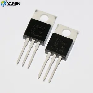 Transistor Mosfet Komponen Elektronik, Komponen Elektronik Daya Tinggi 7N80 Sampai 220 800V