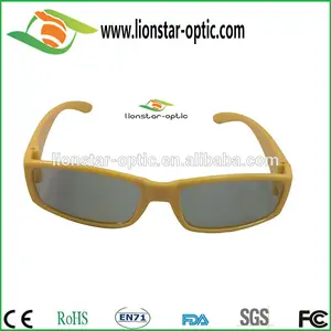 Passive 45/135 degree Linear polarized 3d glasses for Dual linear polarized projector movie theater