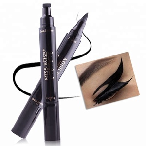 Delineador de <span class=keywords><strong>Ojos</strong></span> Líquido Miss Rose, Secado Rápido, Resistente al Agua, Color Negro con Sello, Lápiz de <span class=keywords><strong>Ojos</strong></span> de Belleza - Product Image 1