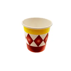 6.5oz 200ml Custom disposable paper coffee cups paper cup
