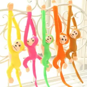 Venta al por mayor Kawaii Long Arm Plush Monkey Muñeco de peluche Juguetes de peluche Baby Sleeping Appease Animal Doll juguetes giocattoli oyuncak