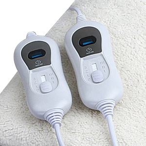 220v 160x140cm CE-Zulassung UK EU Stecker <span class=keywords><strong>Soft</strong></span> Sherpa Fleece Bett Erwärmung Heiz decke mit Doppelsc halter - Product Image 6