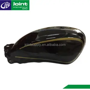 High Capacity Black 20 Liter Aluminum Motorcycle Fuel Tank