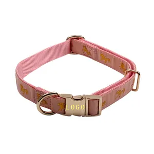 High quality pet supplies making gold buckle dog collar