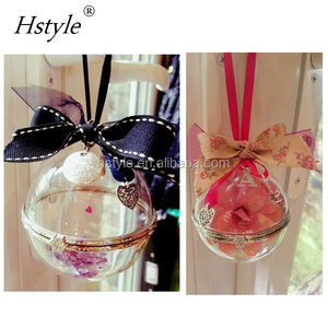 Wedding <strong>Glass</strong> Balls DIY Christmas Ornament Ball <strong>Glass</strong> Pendant <strong>Open</strong> Filled Xmas Tree Decoration (Only <strong>Glass</strong>) Party Event SSD117 - Product Image 3