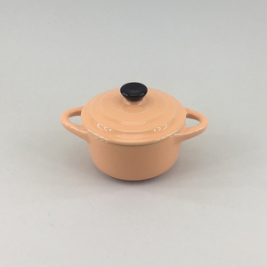 Ustensiles de cuisine décoré pas cher prix double poignées <span class=keywords><strong>mini</strong></span> cocottes en céramique chaude pot ensemble pour personnalisé - Product Image 4