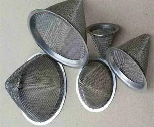 pipe screen mesh cone shaped stainless steel wire screen 304 filter tea